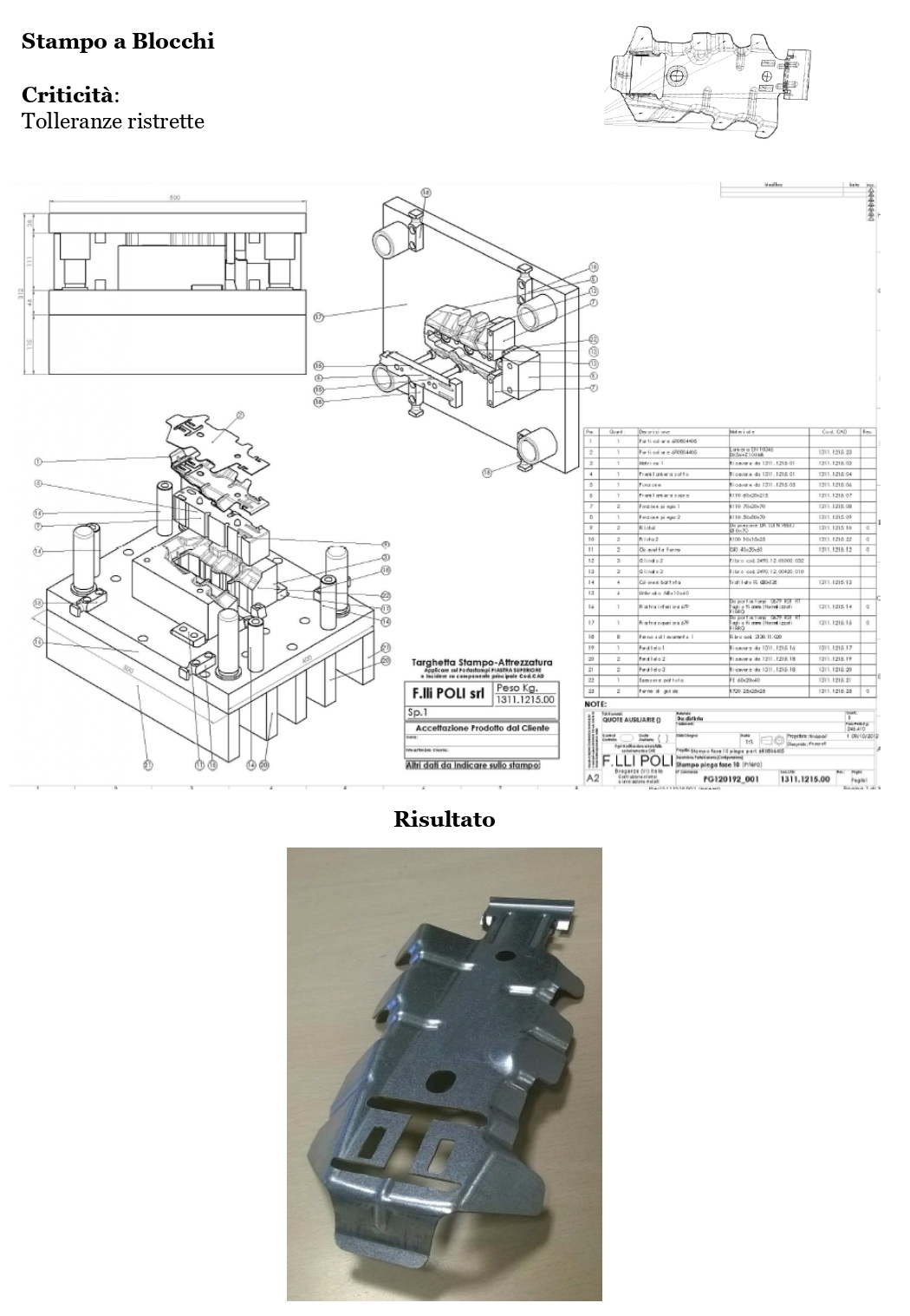 Stampi Settore Automotive