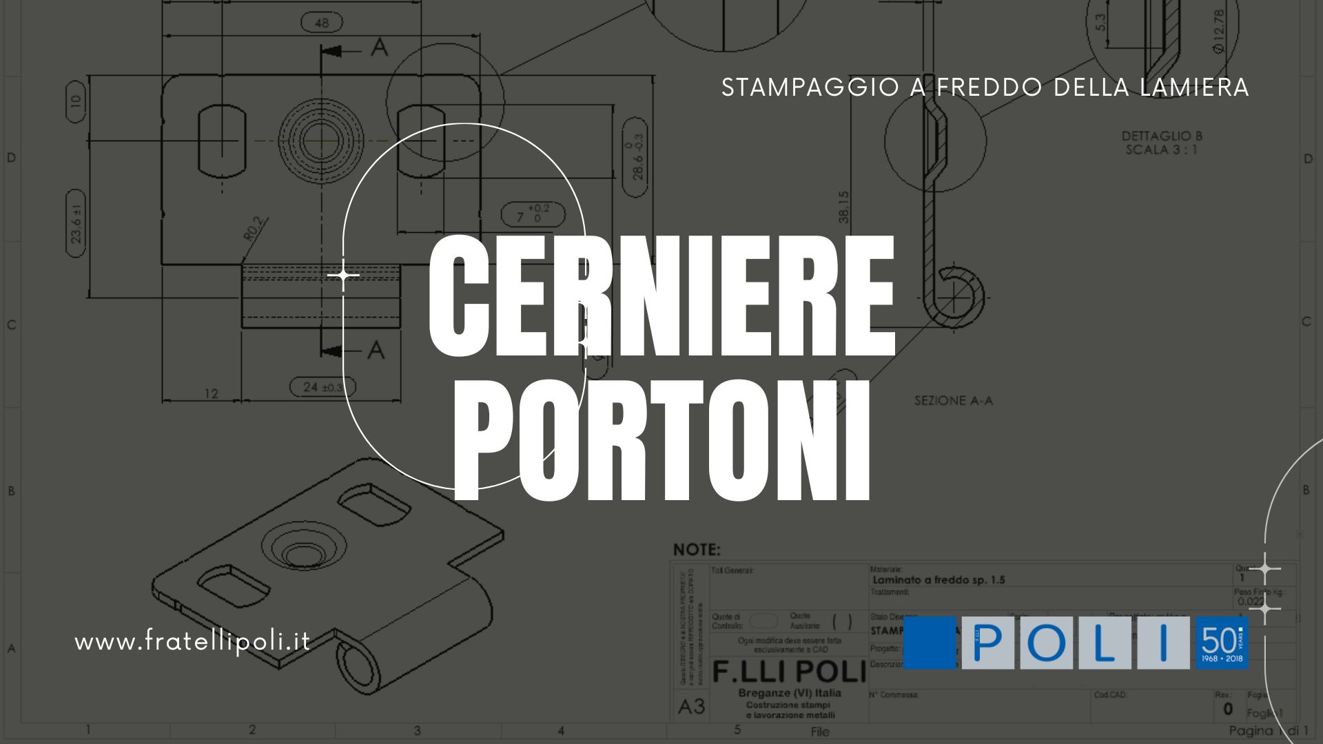 stampaggio cerniere portoni sezionali