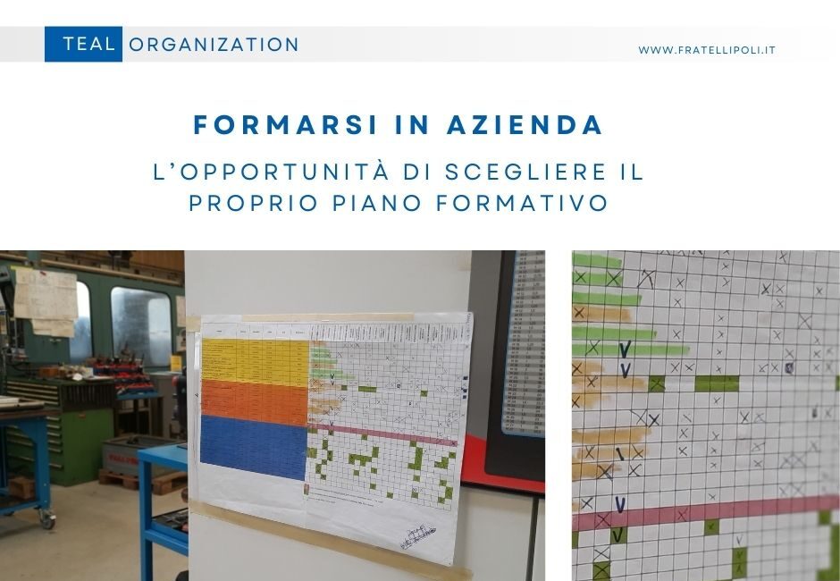 L'opportunità di scegliere il proprio piano formativo in azienda